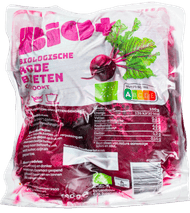 Bio+ Biologische rode bieten gekookt Foto van Bio+ Biologische rode bieten gekookt