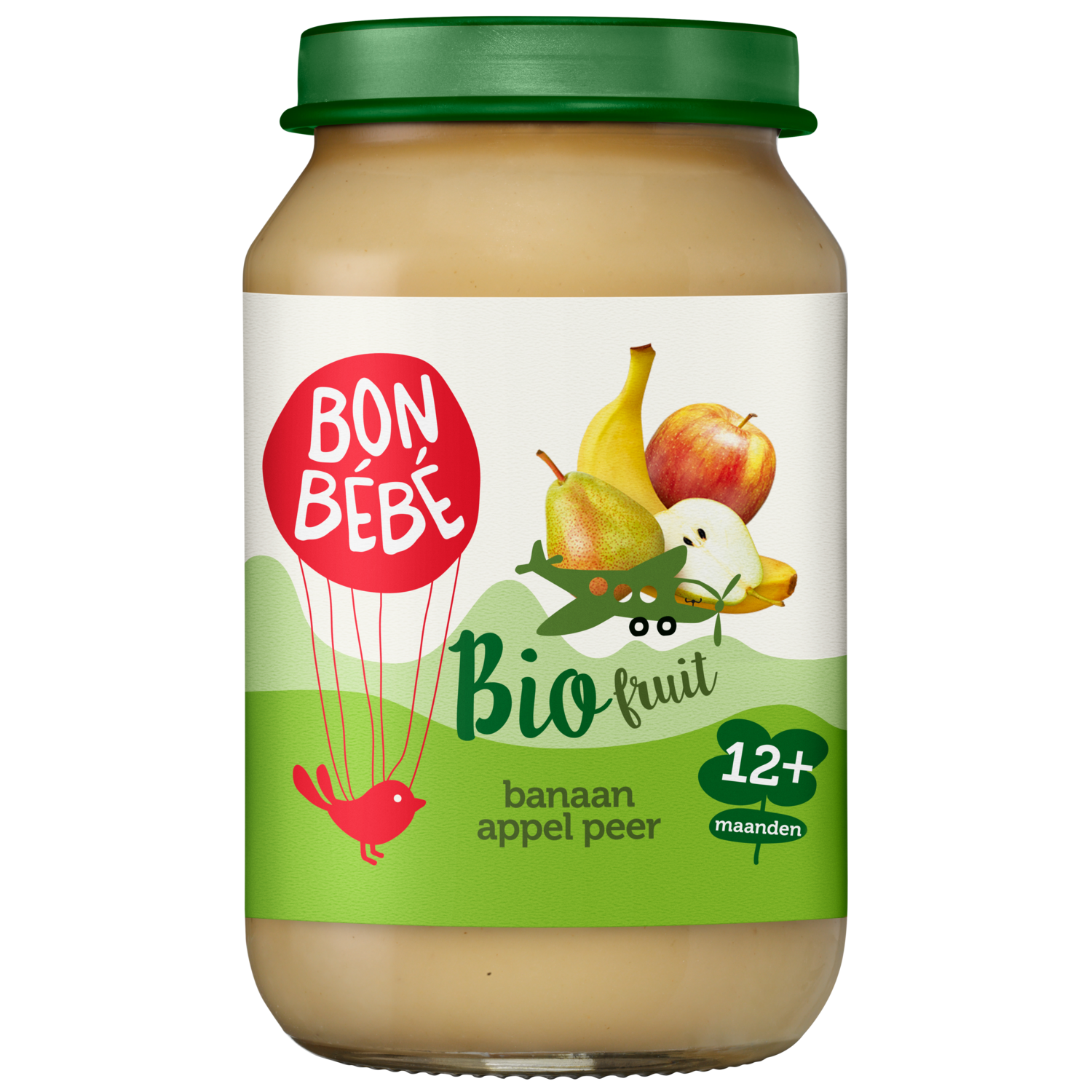 Bonbébé Fruithapje 12+ maanden banaan-appel-peer
