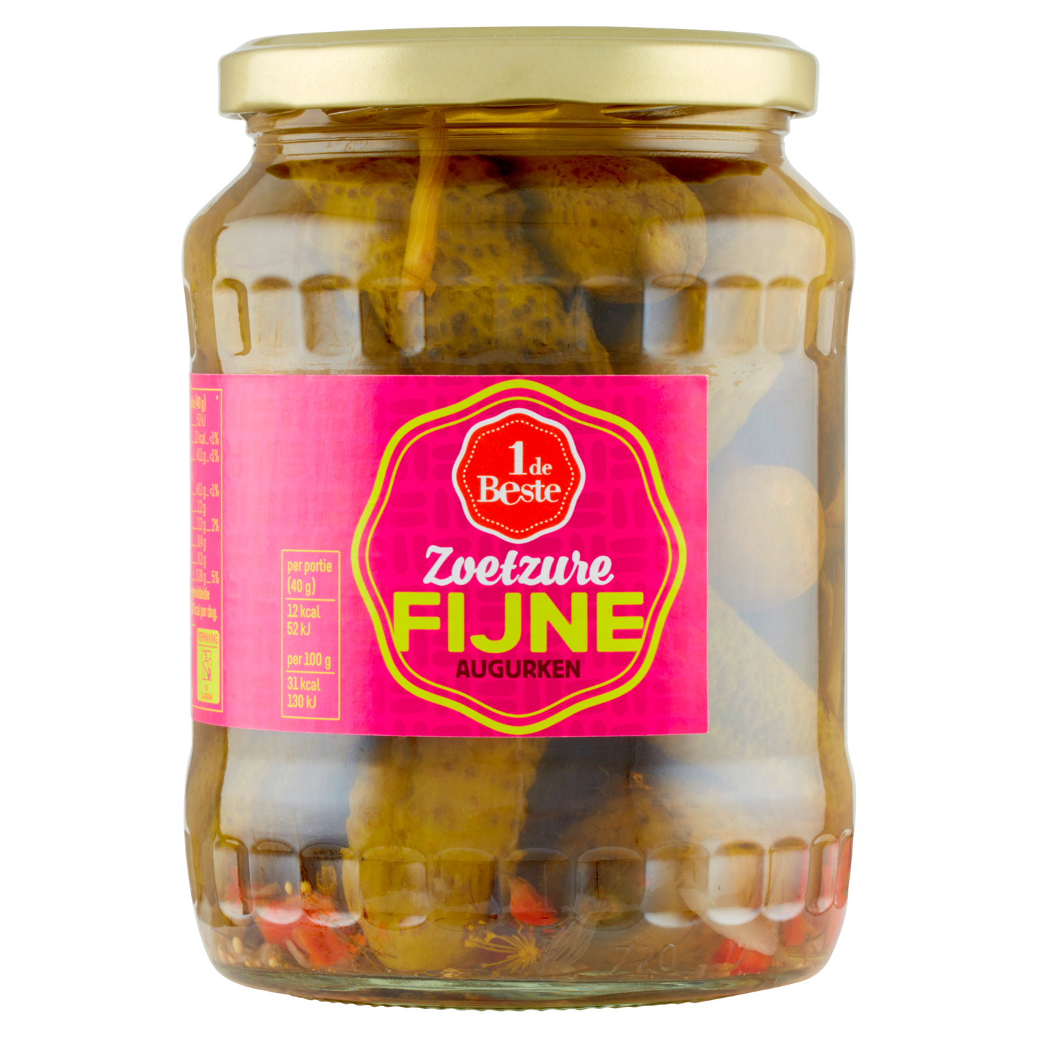 1 de Beste Augurken fijn-zoetzuur