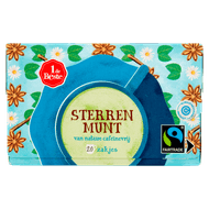 1 de Beste Kruidenthee sterrenmunt kop 20 zakjes Foto van 1 de Beste Kruidenthee sterrenmunt kop 20 zakjes