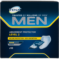 Tena Men absorbent protector level 2 medium 10 st. Foto van Tena Men absorbent protector level 2 medium 10 st.