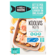 Vis Marine Koolvisfilet 4 stuks Foto van Vis Marine Koolvisfilet 4 stuks