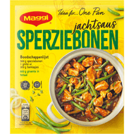 Foto van Maggi Hollands pannetje sperziebonen jachtsaus
