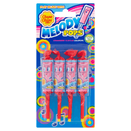 Chupa Chups Fluit lollies Melody Pops Aardbei Lollies Uitdeel SnoepPak 4 stuks Foto van Chupa Chups Fluit lollies Melody Pops Aardbei Lollies Uitdeel SnoepPak 4 stuks