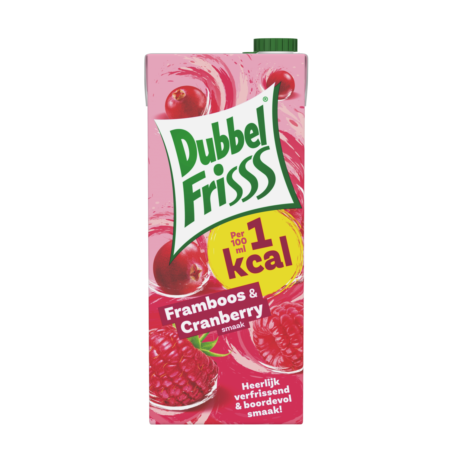 Dubbelfrisss Framboos-cranberry 1kcal