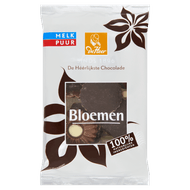 Baronie Chocoladebloemen melk & puur Foto van Baronie Chocoladebloemen melk & puur