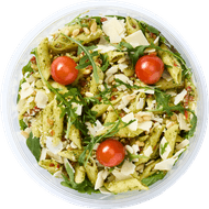 Healthy Hand Salade pasta pesto Foto van Healthy Hand Salade pasta pesto