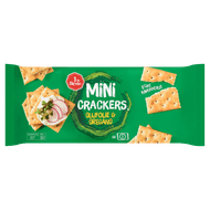 1 de Beste Mini crackers olijf-oregano Foto van 1 de Beste Mini crackers olijf-oregano