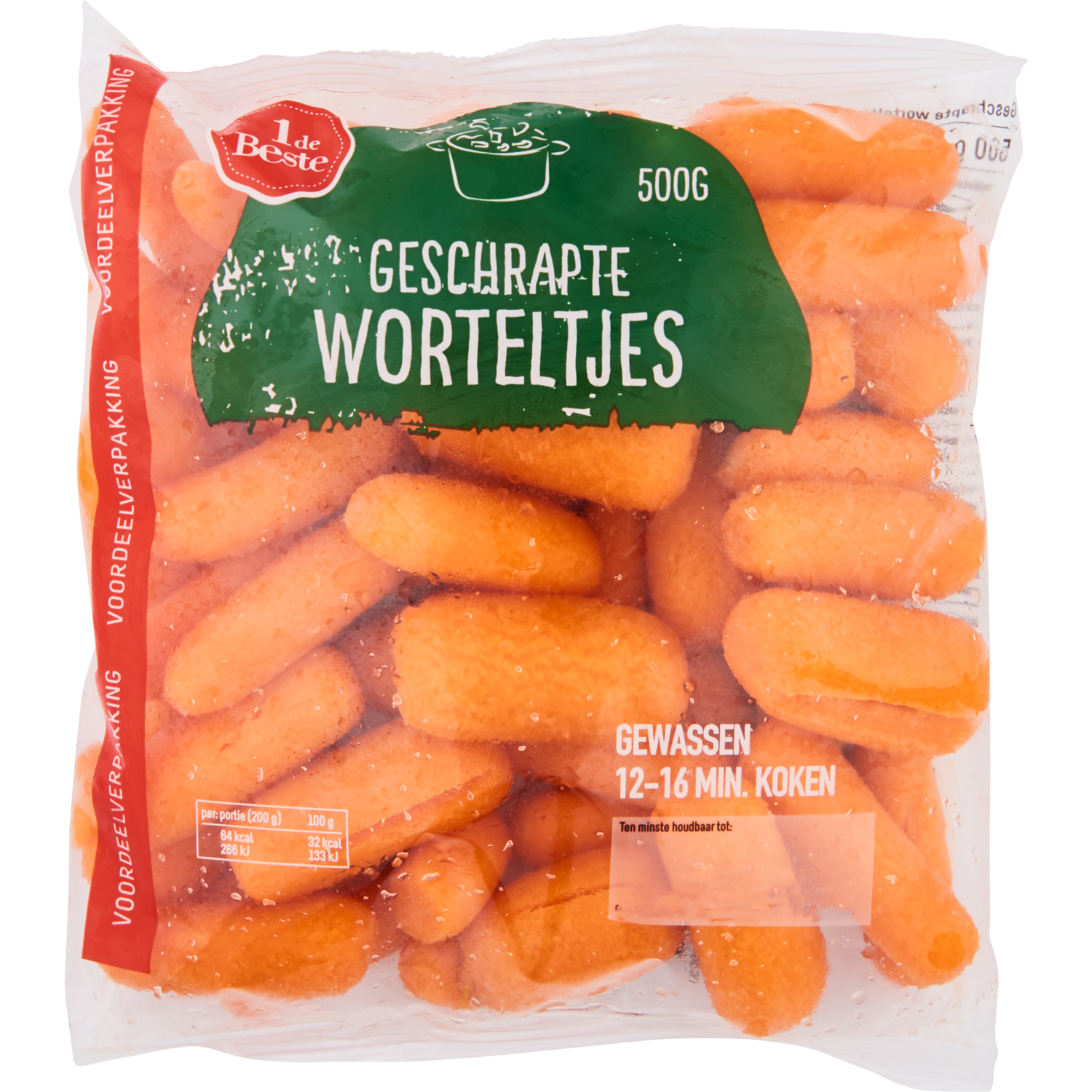 1 de Beste Wortelen geschrapt voordeel verpakking
