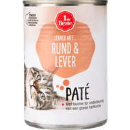 1 de Beste Kattenvoer pate rund-lever Foto van 1 de Beste Kattenvoer pate rund-lever