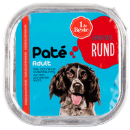 1 de Beste Hond pate met rund Foto van 1 de Beste Hond pate met rund