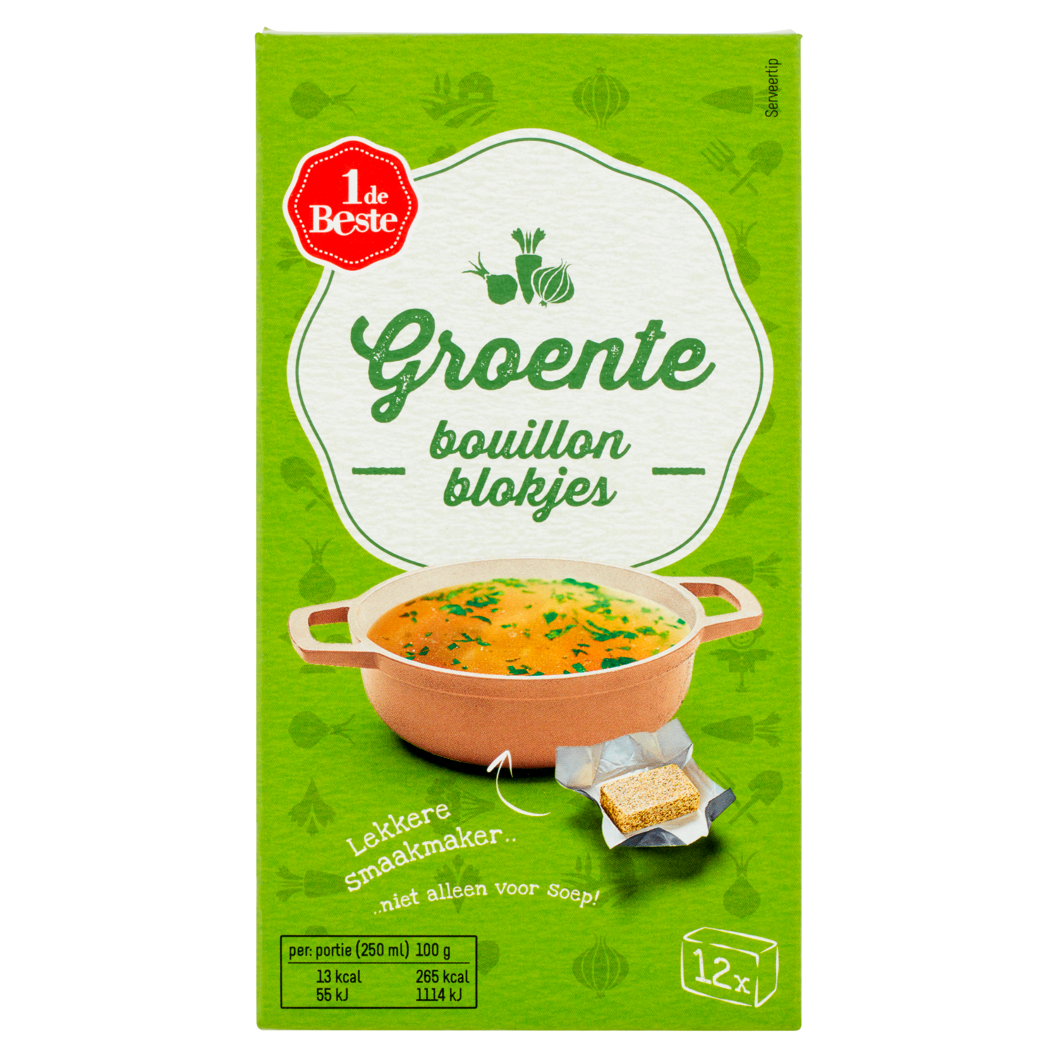 1 de Beste Bouillonblokjes groente 12 stuks