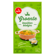 1 de Beste Bouillonblokjes groente 12 stuks Foto van 1 de Beste Bouillonblokjes groente 12 stuks