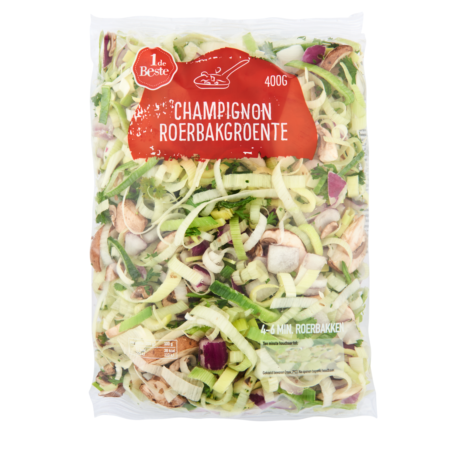 1 de Beste Champignon roerbakgroente