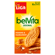 Foto van Liga Belvita honing & hazelnoot 6 x 4 stuks