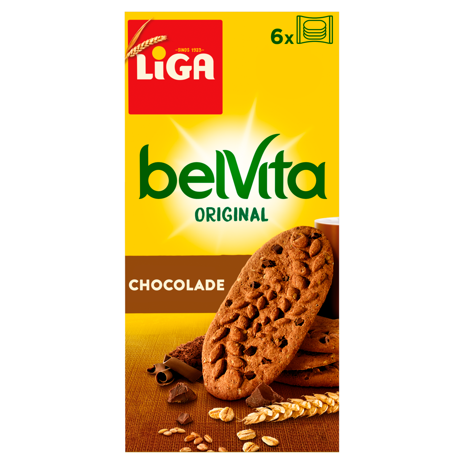 Liga Belvita chocolade 6 x 4 stuks