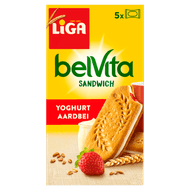 Foto van Liga Belvita yoghurt-aardbei