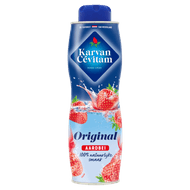 Karvan Cevitam Limonadesiroop aardbei Foto van Karvan Cevitam Limonadesiroop aardbei