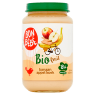 Bonbébé Fruithapje 8+ maanden banaan-appel-koek Foto van Bonbébé Fruithapje 8+ maanden banaan-appel-koek