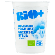 Bio+ Yoghurt griekse stijl 10% vet Foto van Bio+ Yoghurt griekse stijl 10% vet
