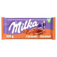 Milka Chocoladereep caramel Foto van Milka Chocoladereep caramel