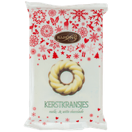 Baronie Double kransjes massief melk/wit Foto van Baronie Double kransjes massief melk/wit