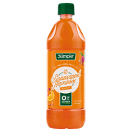Slimpie Limonadesiroop sinaasappel-framboos Foto van Slimpie Limonadesiroop sinaasappel-framboos