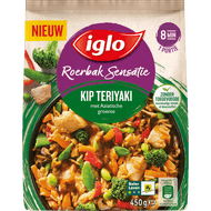 Iglo Roerbaksensatie kip teriyaki Foto van Iglo Roerbaksensatie kip teriyaki