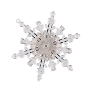 Sneeuwvlok led met zuignap Foto van Sneeuwvlok led met zuignap