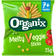 Organix Melty veggie sticks 7+ maanden Foto van Organix Melty veggie sticks 7+ maanden