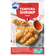 Foto van Super choice Tempura shrimps met chilisaus