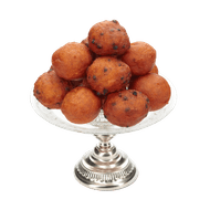 Oliebol gevuld Foto van Oliebol gevuld