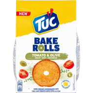 Lu Tuc bakerolls tomaat-olijf Foto van Lu Tuc bakerolls tomaat-olijf