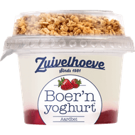 Zuivelhoeve Boern yoghurt muesli aardbei Foto van Zuivelhoeve Boern yoghurt muesli aardbei