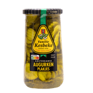 Kesbeke Amsterdamse augurkenplakjes zoetzuur Foto van Kesbeke Amsterdamse augurkenplakjes zoetzuur
