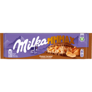 Milka Chocoladereep peanut caramel Foto van Milka Chocoladereep peanut caramel