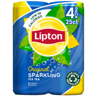 Foto van Lipton Ice tea sparkling 4x25 cl