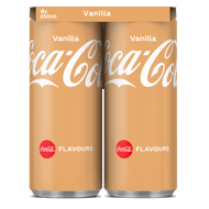 Foto van Coca-Cola Regular vanilla 4x25 cl