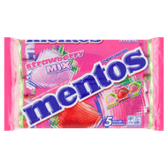 Mentos Strawberry 5 stuks Foto van Mentos Strawberry 5 stuks