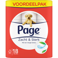 Page Toiletpapier 18 rollen zacht & sterk Foto van Page Toiletpapier 18 rollen zacht & sterk
