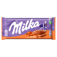 Milka Chocoladereep caramel Foto van Milka Chocoladereep caramel