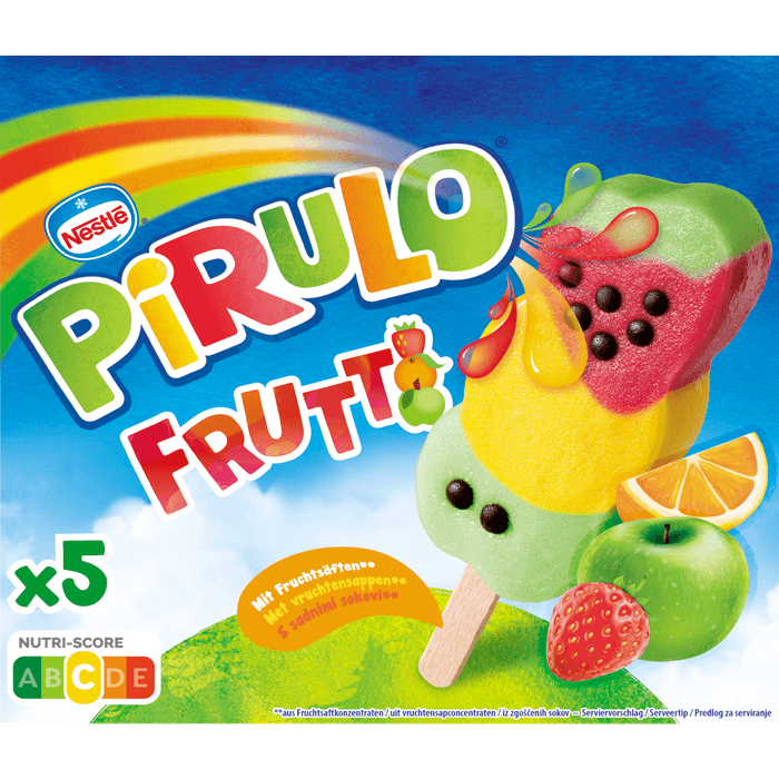 Nestlé Waterijs pirulo frutti 5 st.