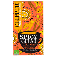 Clipper Kruidenthee spicy chai 20 zk. Foto van Clipper Kruidenthee spicy chai 20 zk.