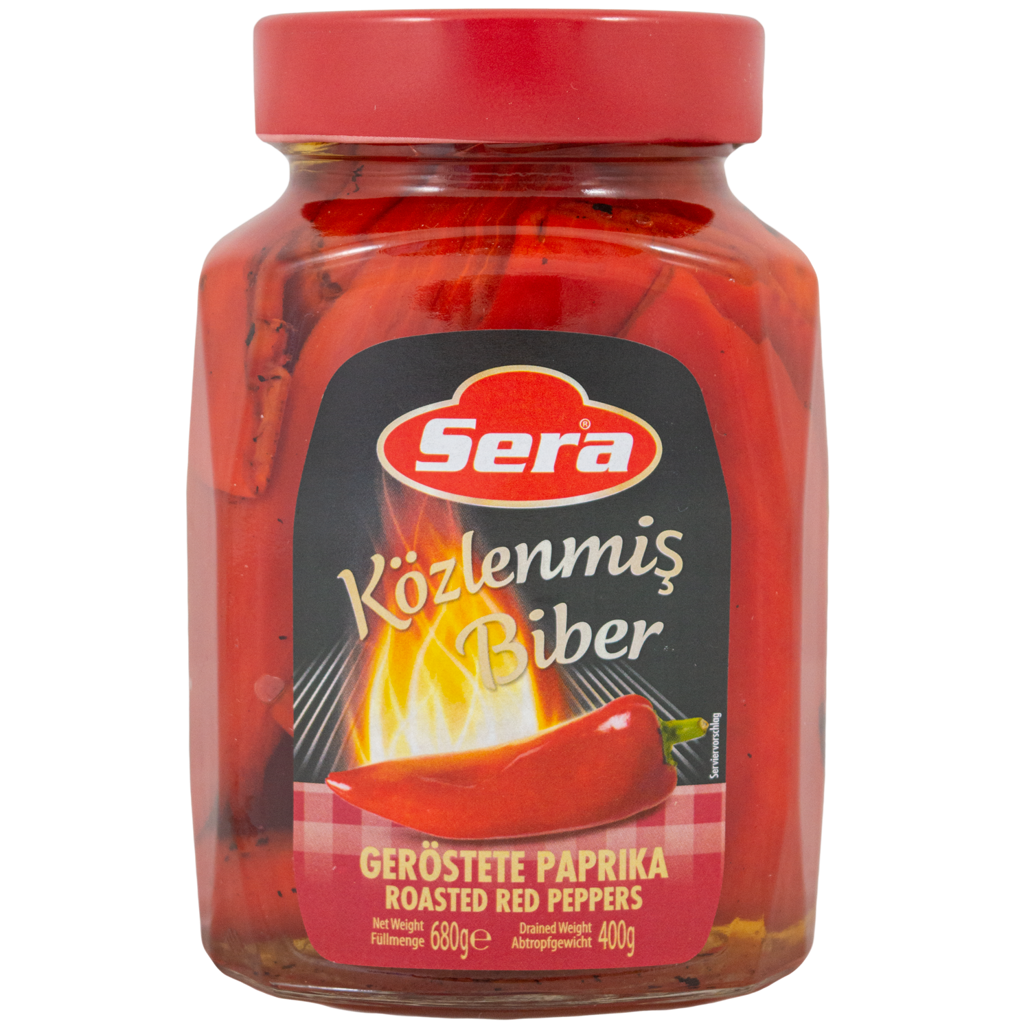 Sera Roasted peppers red