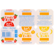 Zuivelmeester Kinderkwark aardbei-abrikoos-banaan 6 stuks Foto van Zuivelmeester Kinderkwark aardbei-abrikoos-banaan 6 stuks
