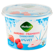 Melkan Magere kwark aardbei-framboos Foto van Melkan Magere kwark aardbei-framboos
