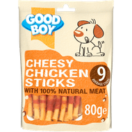 Good Boy Hondensnacks cheesy chicken sticks Foto van Good Boy Hondensnacks cheesy chicken sticks