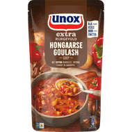 Unox Goulash soep extra rijkgevuld Foto van Unox Goulash soep extra rijkgevuld