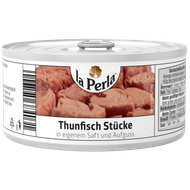 Foto van La Perla Tonijnstukken in water