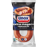 Unox Rookworst extra mager Foto van Unox Rookworst extra mager